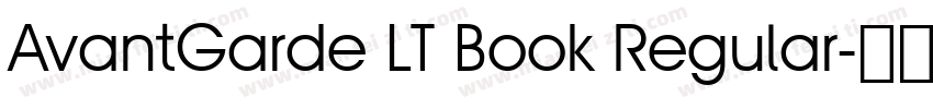 AvantGarde LT Book Regular字体转换